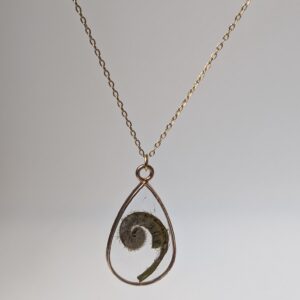 Fiddlehead Fern Frond Necklace