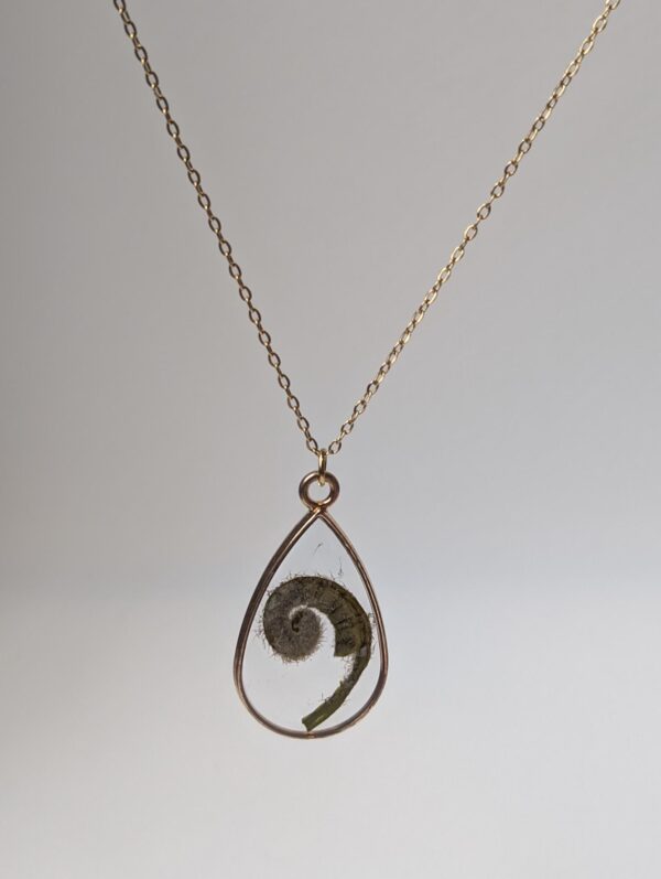 Fiddlehead Fern Frond Necklace