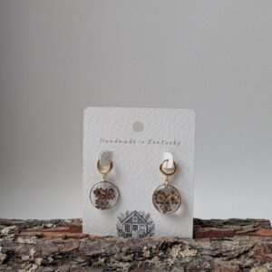 Ironweed seed head earrings