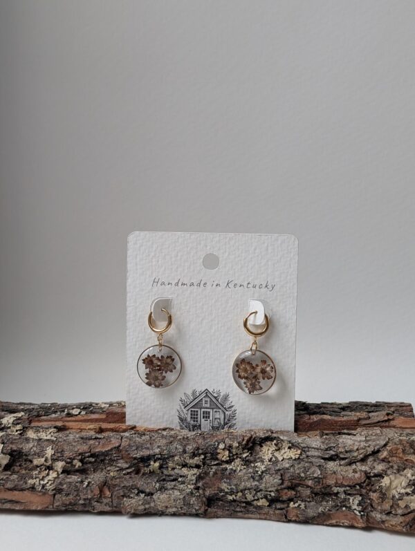 Ironweed seed head earrings