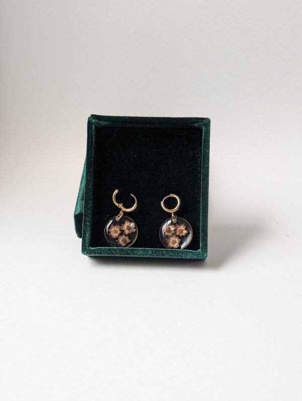 Ironweed seed head earrings