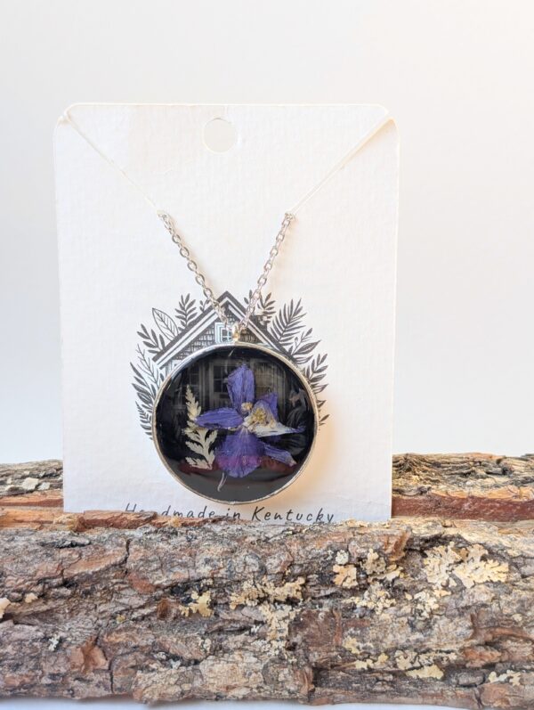 Larkspur and Fern Pendant - Image 3