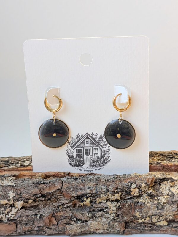 Black Mustard Seed Earrings