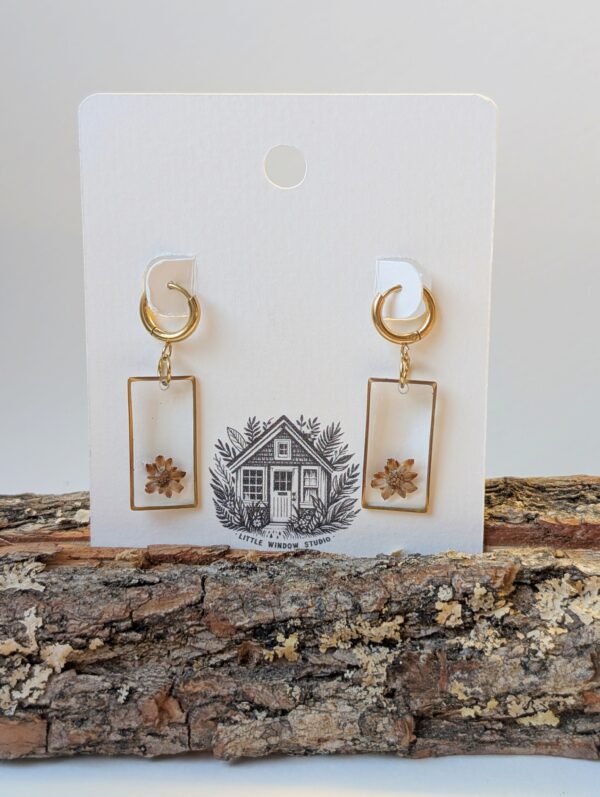 Ironweed Rectangle Earrings