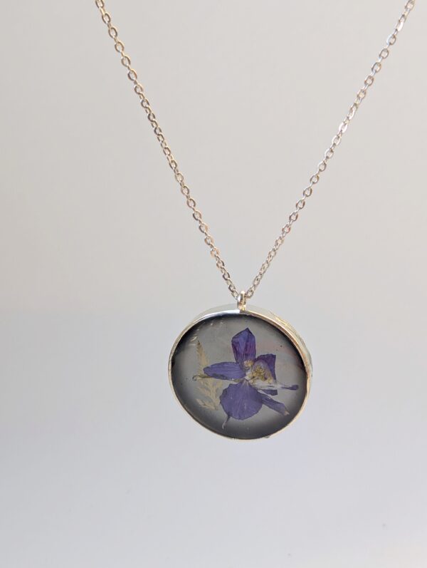 Larkspur and Fern Pendant - Image 4