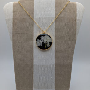 White Hydrangea Pendant