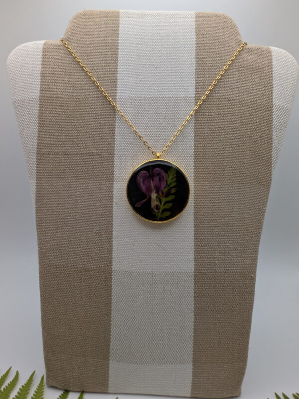Bleed Heart and Fern Pendant - Image 2