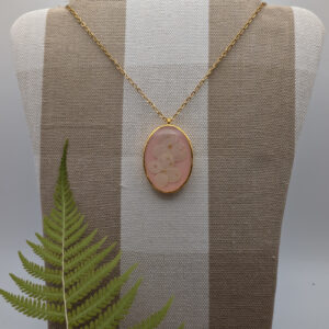 Pink Hydrangea Pendant