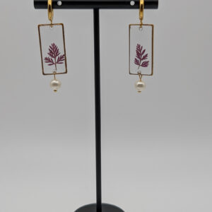 Wild Carrot Leaf Earring