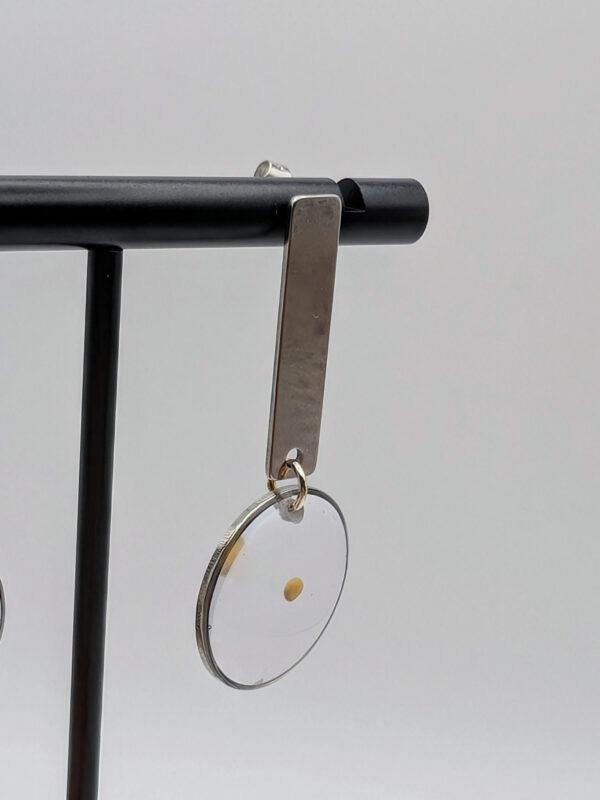 Silver Mustard Seed Earrings - Image 2