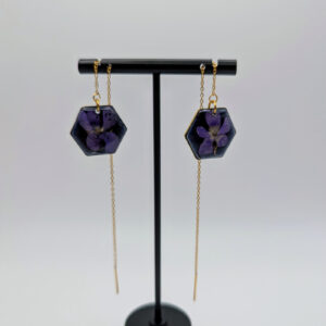 Violet Threader Earrings