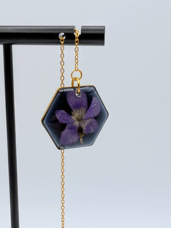 Violet Threader Earrings - Image 2